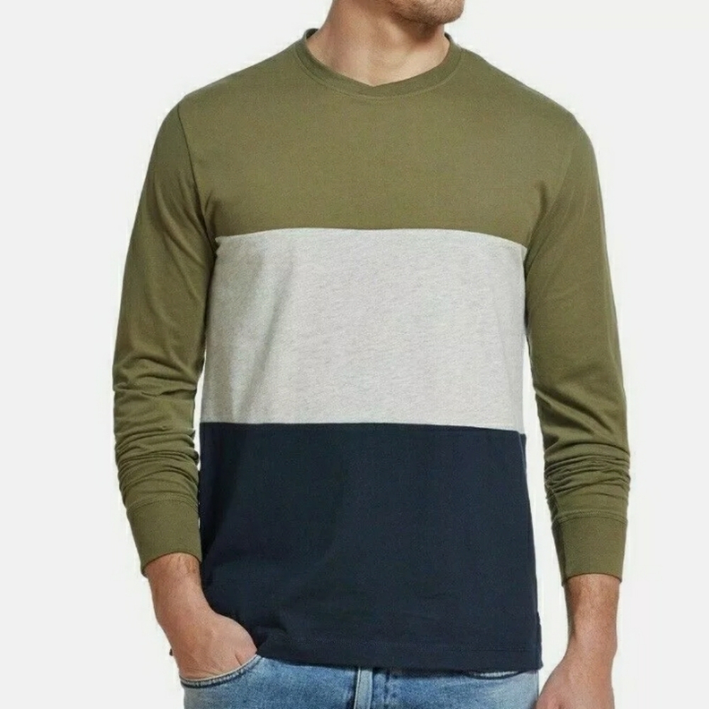 WEATHERPROOF Vintage Men Color-block Long Sleeve T-Shirts NEW NWT .Size XLarge.
